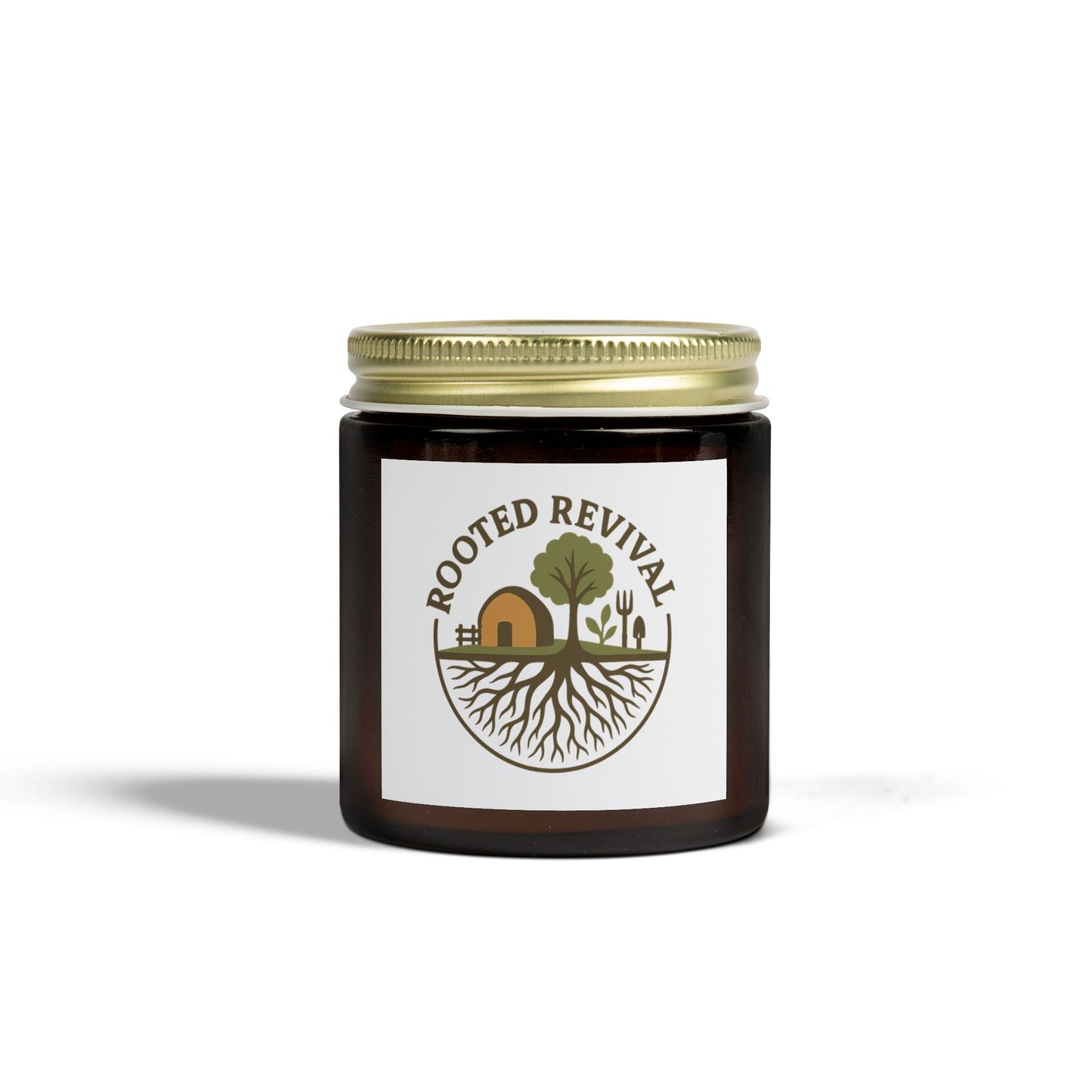 Rooted Revival Scented Candles - Coconut Apricot Wax (4oz & 9oz) - Natural Aroma for Home Decor