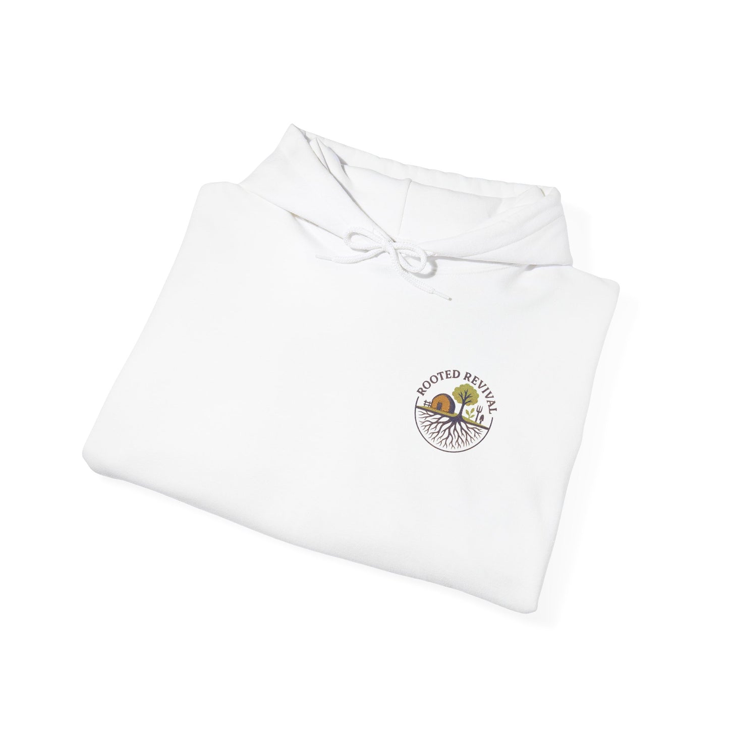 Cozy Unisex Hooded Sweatshirt with Embroidered Graphic