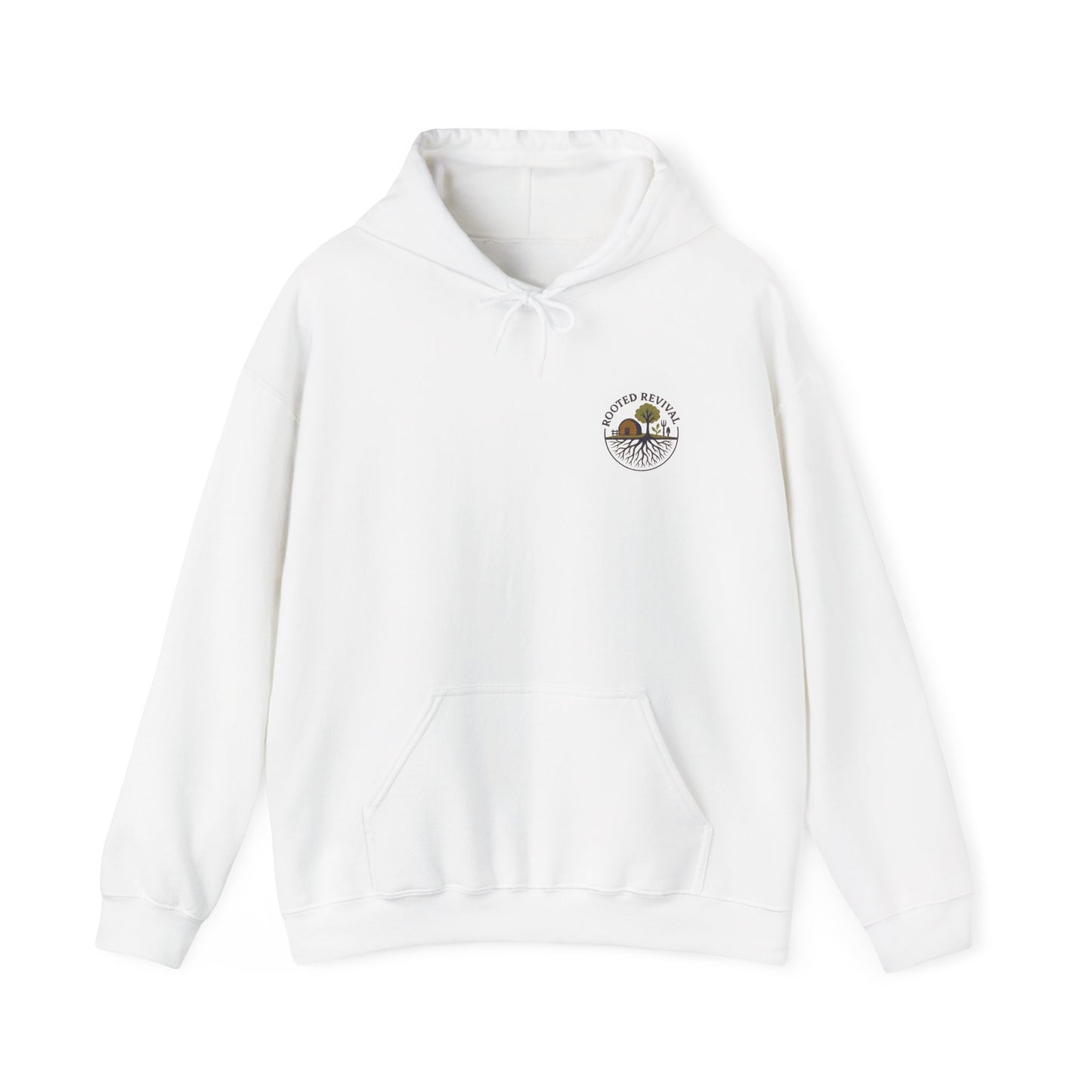 Cozy Unisex Hooded Sweatshirt with Embroidered Graphic