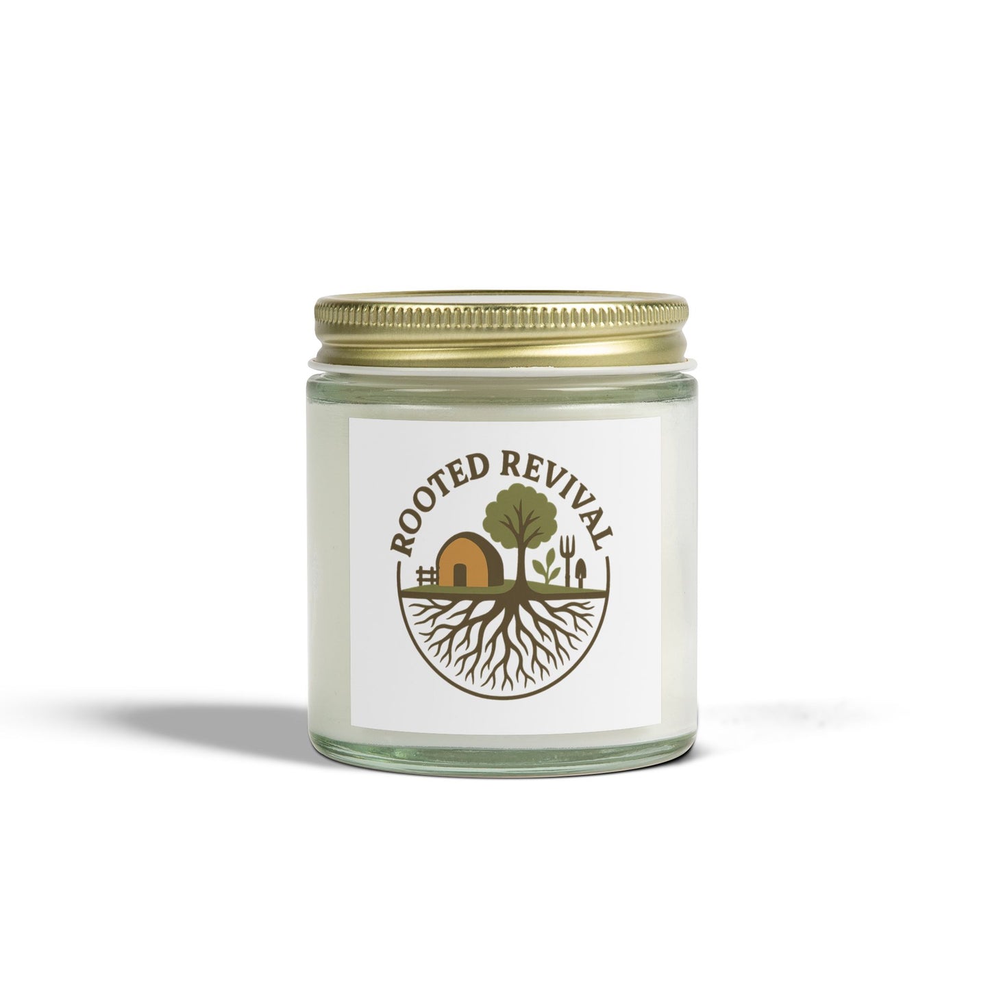 Rooted Revival Scented Candles - Coconut Apricot Wax (4oz & 9oz) - Natural Aroma for Home Decor