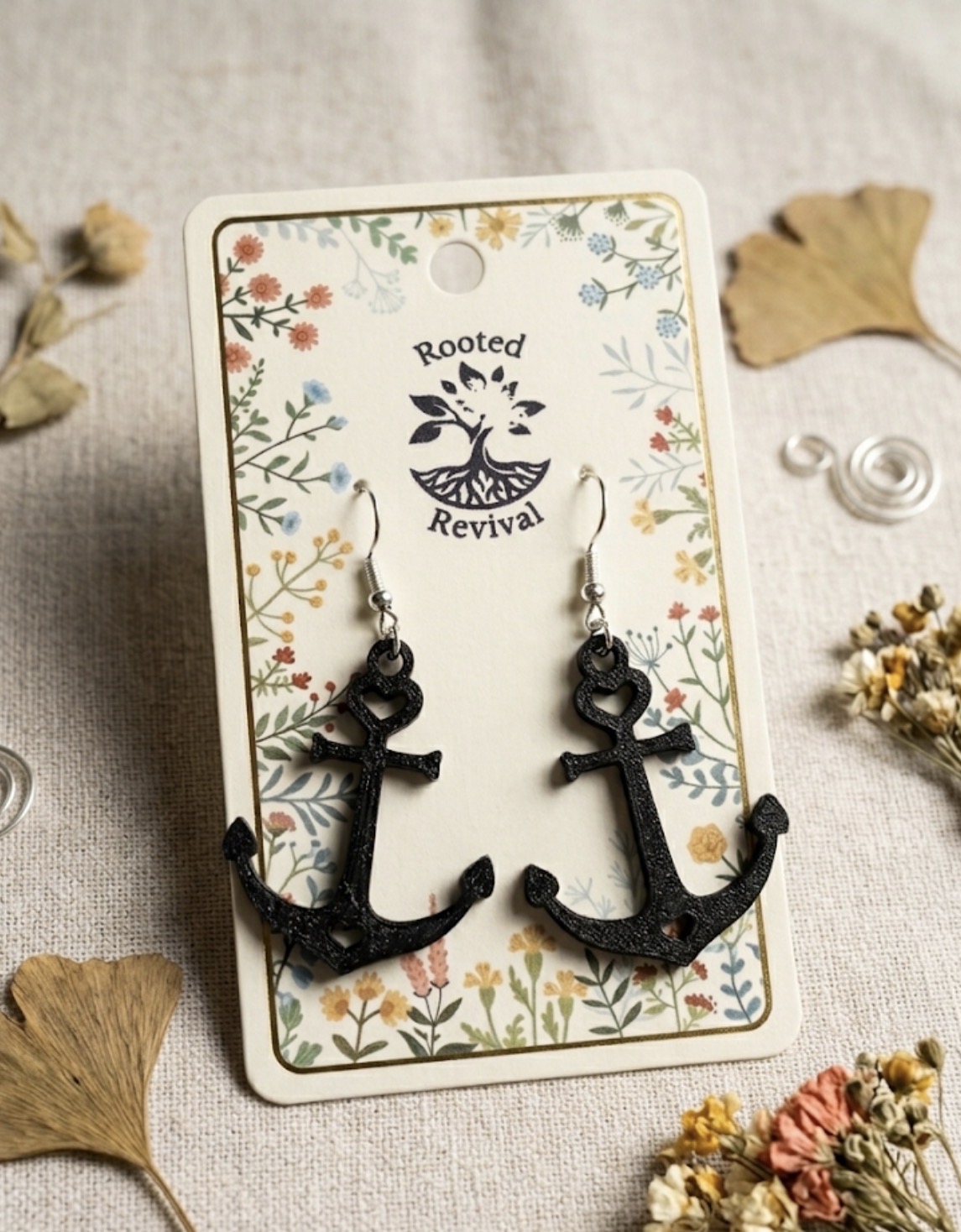 anchor earrings