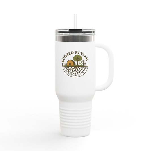 Rooted Revival Insulated Travel Mug - 40oz Eco-Friendly Beverage Container