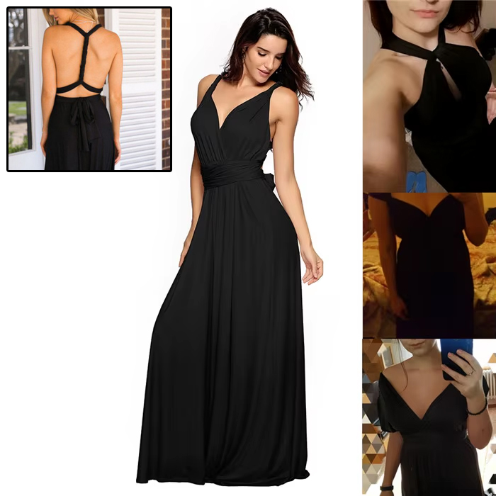 Women S Sexy Long Party Dress Club Floor Length Summer Backless Bandag